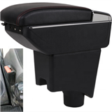 Black Armrest Arm Rest Centre Console Box For Dacia Duster Logan Lodgy Sandero