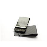 Free shipping Men Carbon Fiber  Money Blocking Slim Wallet c it card holder magnet money clip