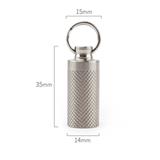 Portable Mini Titanium Alloy Seals Bottle Waterproof Canister Medicine Bottles Outdoor EDC First Aid Supplies