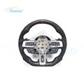 Wrapped Carbon Fiber Steering Wheel racing car wheel For Mustang