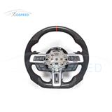 Wrapped Carbon Fiber Steering Wheel racing car wheel For Mustang