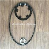 polychain rubber timing belt aluminium pulley for bicycle motorcycle