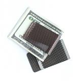 Wholesale Carbon Fiber Blocking Bank Mens Money Clip Aluminum Good Quality Elastic Ribbon Wallet Men