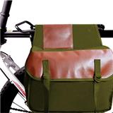 Wholesale Canvas Bicycle Bike Rear Seat Carrier Bag Cycling Double Roll-up Pannier Bag Pack