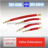 Flexible tire valve extentions