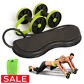 AB Wheels Roller Stretch Elastic Abdominal Resistance Pull Rope Tool  roller for Abdominal muscle trainer exercise