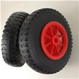 High quality 10" PU foam rubber wheels Beach solid wheel for beach trolley