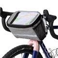 Wholesale Cycling Basket Handlebar Cooler Bag with Sliver Grey Reflective Stripe