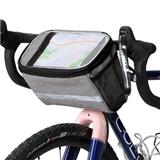 Wholesale Cycling Basket Handlebar Cooler Bag with Sliver Grey Reflective Stripe