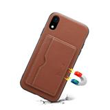Shockproof Premium Genuine cow leather phone case for iPhone X with separate magnetic card holder & magnetic flip stand
