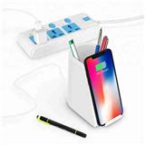 2019 shenzhen factory supplier hot selling fatasy design desktop wireless charger pen holder