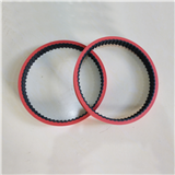 240H red rubber coating timing belt for packing machine