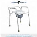 Medical Hot Sale Aluminum/ Stainless steel Manual Commode Chair 810