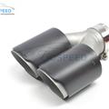 2016 Hottest 3K dry carbon fiber exhaust tip universal dual output pipe