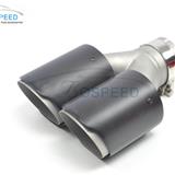 2016 Hottest 3K dry carbon fiber exhaust tip universal dual output pipe