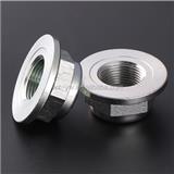 High quality automative parts zinc yellow flange nut