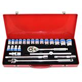 Popular hot sale 28PCS Socket Tool Set with Flexible Handle