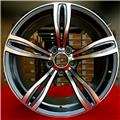 JWL VIA with Gunmetal machined face 14 15 17  18 19 inch with 5/120 4/100 china  alloy car wheel rims
