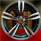 JWL VIA with Gunmetal machined face 14 15 17  18 19 inch with 5/120 4/100 china  alloy car wheel rims