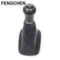 High Leather Manual Gear Shift Knob Cover For VW 1999-04 GOLF JETTA MK4 GTI R32 1J0711113EG