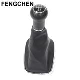 High Leather Manual Gear Shift Knob Cover For VW 1999-04 GOLF JETTA MK4 GTI R32 1J0711113EG
