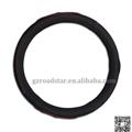 New genuine leather steering wheel cover with color trim can add logo
