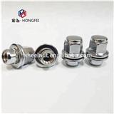 M12*1.25 wheel nut with wheel spacer, chromed wheel lug nut for common car