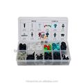 HE56 Assorted Plastic Retaining Clips / Auto Plastic Clips Fasteners 170pcs