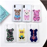 Anti-skid shockproof matte cute cartoon little bear TPU phone case for iPhone 6/7/8/X/XR/XS/XS MAX
