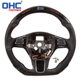 Led Carbon Fiber Smart  Steering Wheel Compatible With Dodge Challenger OHC MOTORS