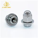 Carbon Steel Nut wheel nut with washer welding with round cap V6 Nut