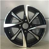 JWL VIA size 13 14 15 Inch black machined Alloy wheel for sales