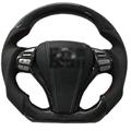 Car Styling 100% Carbon Fiber Leather Steering Wheel Sport Pattern Racing Style For Nissan X-Trail Sylphy Qashqai Murano Teana