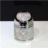 Luxury Crystal Rhinestones Car ashtray Cup Holder Metal with Diamond Auto Ashtrays Portable High Class Gifts For Women Girls