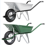 65L 150kgs Wheel Barrow Hand Trolley Cheap Price Heavy Duty Uganda Wheelbarrow WB6400 for Sale