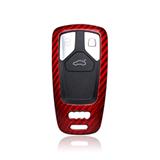 Carbon Fiber Remote Key Fob Case Shell Cover Protector For Audi A4 A4L A5 S4 S5 B9 8W TT TTS RS 8S Coupe Roadster 2017 2018