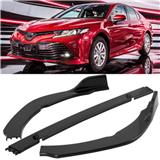 For mustang Titanium Carbon Fiber Car body kits Front Bumper Lip Splitter Exterior Fins Body Spoiler Canard for camry 2018