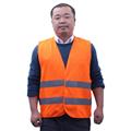 Customized Light Blue Brown Pink Purple Color Knitted High Visibility Highway Reflective Safety Vest