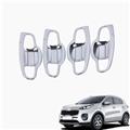 Exterior Accessories Car Side Door Handle Bowl Cover Insert Bowl Big One ABS Chrome 8Pcs For KI-A SPORTAGE KX5 2016 2017