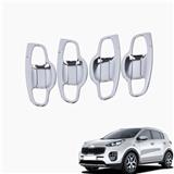 Exterior Accessories Car Side Door Handle Bowl Cover Insert Bowl Big One ABS Chrome 8Pcs For KI-A SPORTAGE KX5 2016 2017