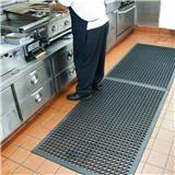 Professional Grade Safety 3x5 feet 36x60 Inch Drainage Hole Ring Beveled Edge Ramp Kitchen Rubber Floor Mats