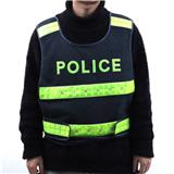Black Mesh Polyester Reflective Molle Clothes Safety Vest With Logo