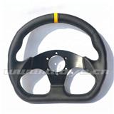 Yellow Stripe 325MM Leather Racing Car Steering Wheel