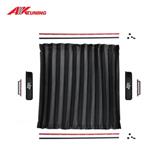 2pcs Luxury Beige VIP Car Van SUV Window Curtain UV Sunshade Visor Kit Universal