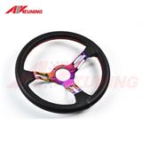 350mm Neo Chrome with leather Nardi steering wheel
