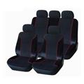 Designer black and red funny well fit seat covers for car