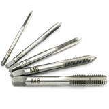 5PCS Screw Thread Tap Drill Bit HSS Metric Plug Hand Tapper Set M3/M4/M5/M6/M8 For Machine Tools