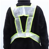 Flashing Led Adjustable Reflective Safety Vest Belts For Night Running Or Bicycle