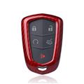 Glass Real Carbon Fiber Smart Key Cover Case Skin Shell Key Bag for Cadillac XT5 A7S CTS CT6 SRX
