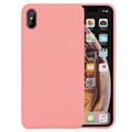 Anti-scratch shockproof PC+liquid silicon phone case for iPhone 6/7/8/X/XR/XS/XS MAX